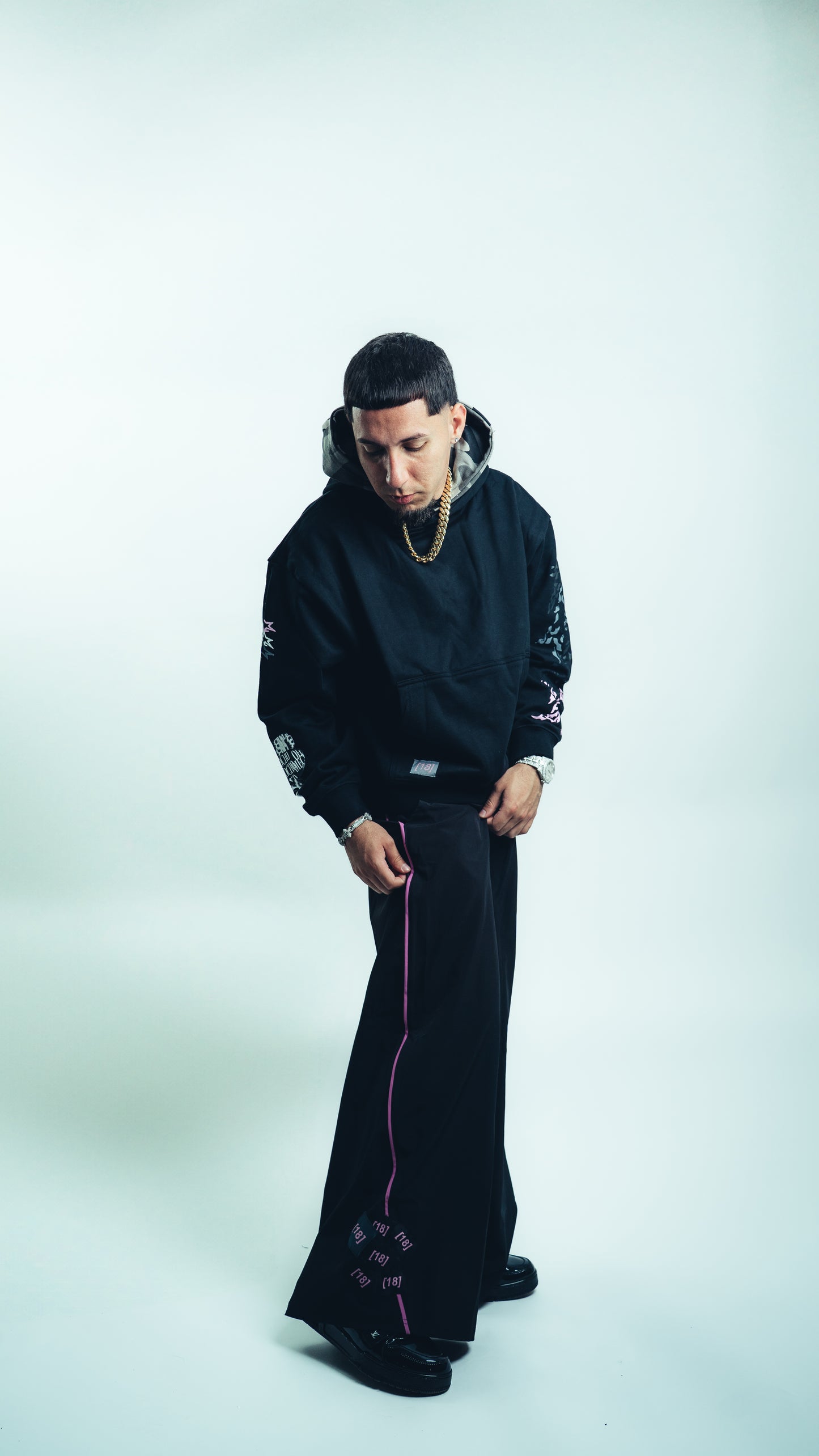 “D!EZ888” NYL0N SWEAT