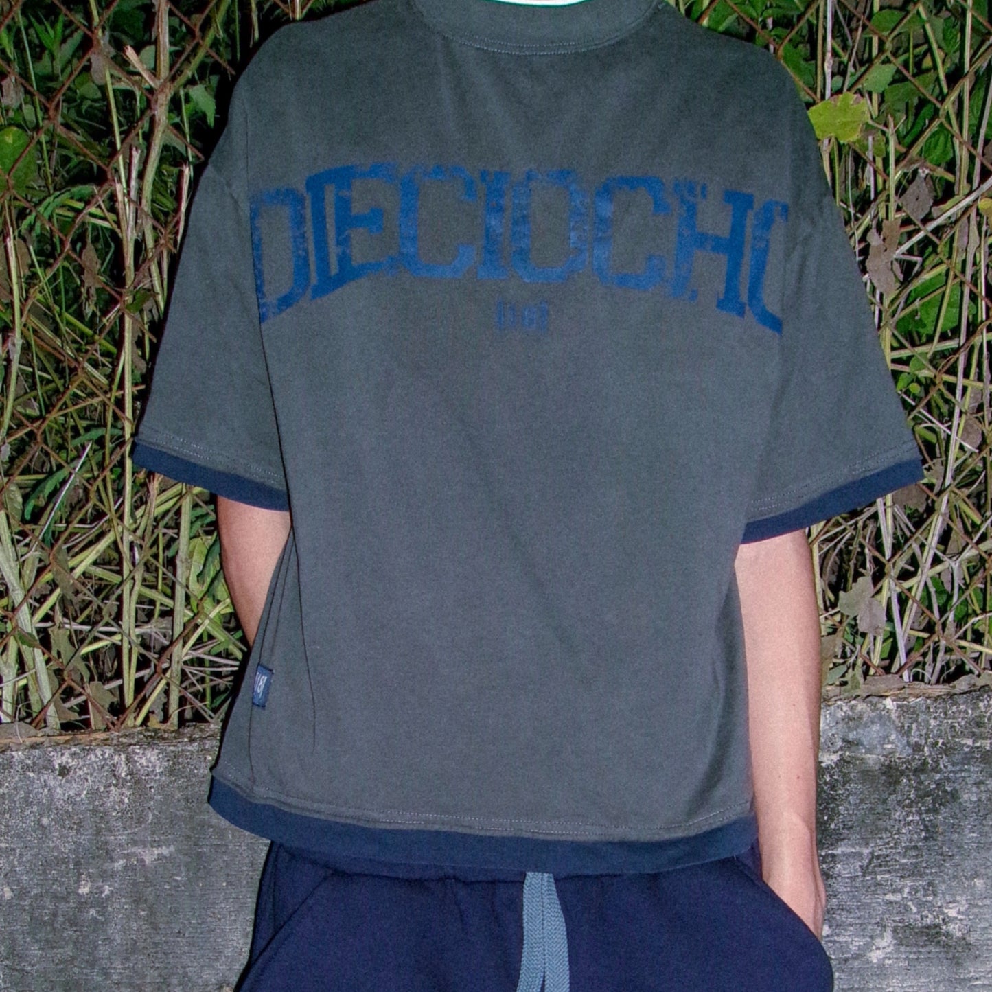 "dieci8ocho” Double Layer T-Shirt